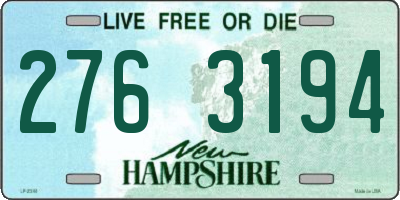 NH license plate 2763194