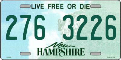 NH license plate 2763226