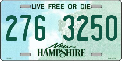 NH license plate 2763250