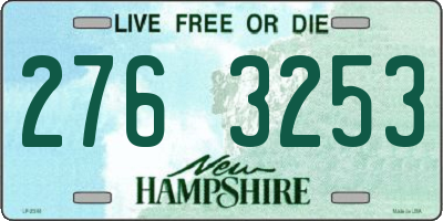 NH license plate 2763253