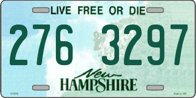 NH license plate 2763297