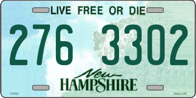 NH license plate 2763302