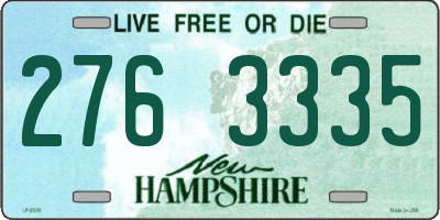 NH license plate 2763335