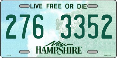 NH license plate 2763352
