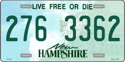 NH license plate 2763362