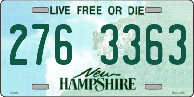 NH license plate 2763363