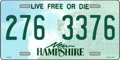 NH license plate 2763376