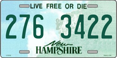 NH license plate 2763422