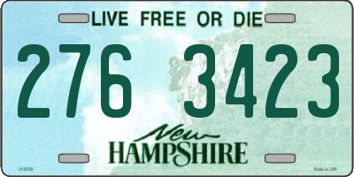 NH license plate 2763423