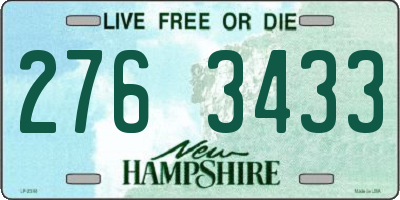 NH license plate 2763433