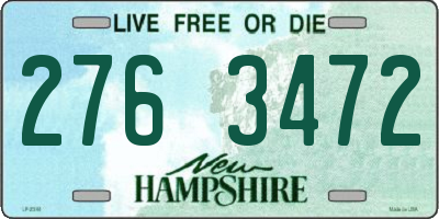 NH license plate 2763472