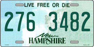 NH license plate 2763482