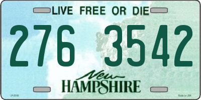 NH license plate 2763542