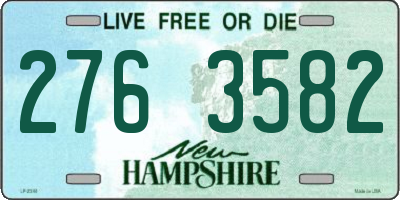 NH license plate 2763582