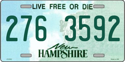 NH license plate 2763592
