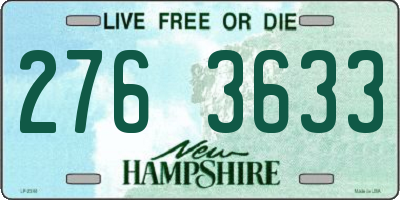 NH license plate 2763633
