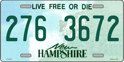 NH license plate 2763672
