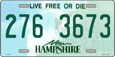 NH license plate 2763673