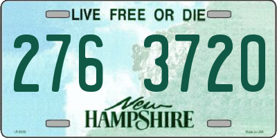 NH license plate 2763720