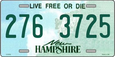 NH license plate 2763725
