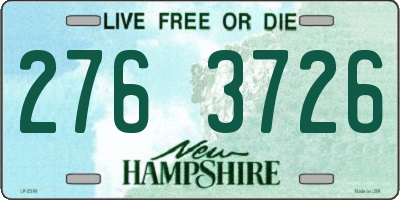 NH license plate 2763726