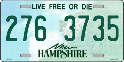 NH license plate 2763735