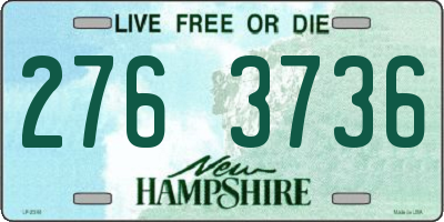 NH license plate 2763736