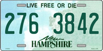 NH license plate 2763842