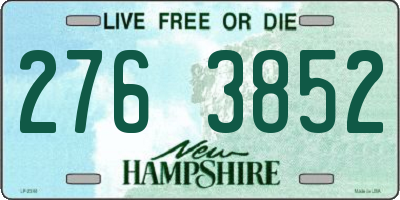 NH license plate 2763852