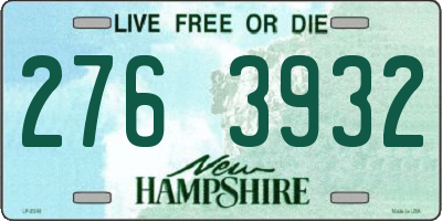 NH license plate 2763932