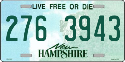 NH license plate 2763943