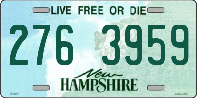 NH license plate 2763959