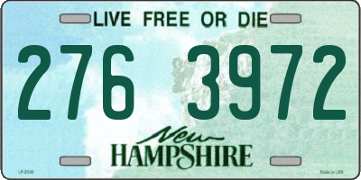 NH license plate 2763972