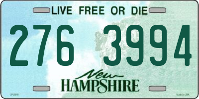 NH license plate 2763994