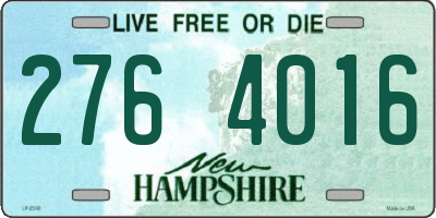 NH license plate 2764016