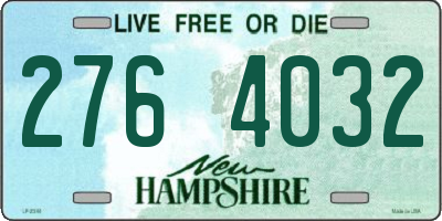 NH license plate 2764032