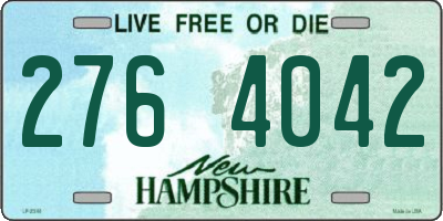 NH license plate 2764042