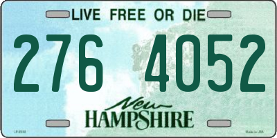 NH license plate 2764052