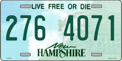 NH license plate 2764071