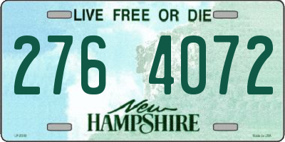 NH license plate 2764072