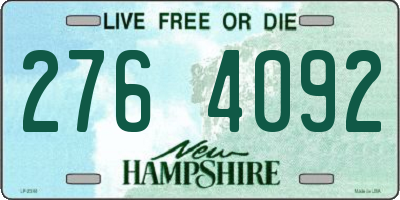NH license plate 2764092