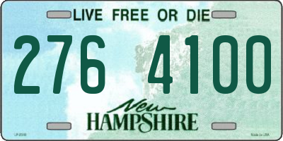 NH license plate 2764100
