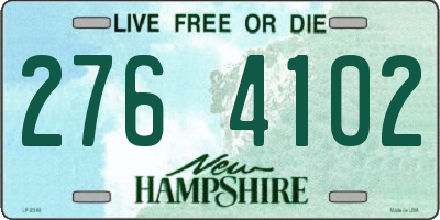NH license plate 2764102