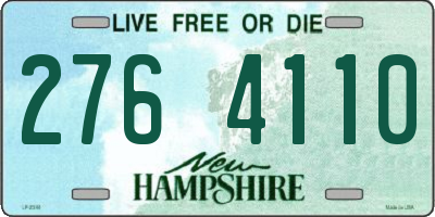 NH license plate 2764110