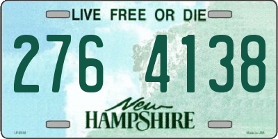 NH license plate 2764138