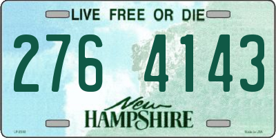NH license plate 2764143