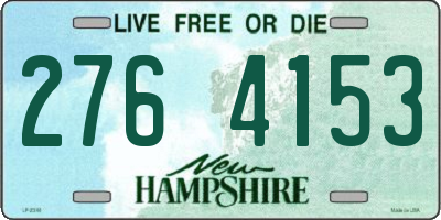 NH license plate 2764153