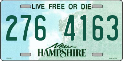 NH license plate 2764163