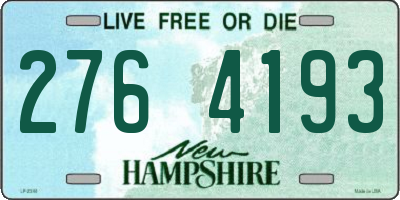 NH license plate 2764193