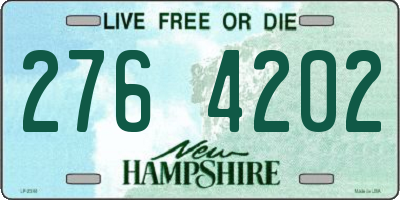 NH license plate 2764202